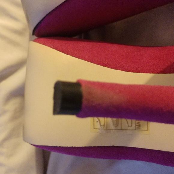 Pink 🩷 suede platform heels size 11 - Picture 12 of 16